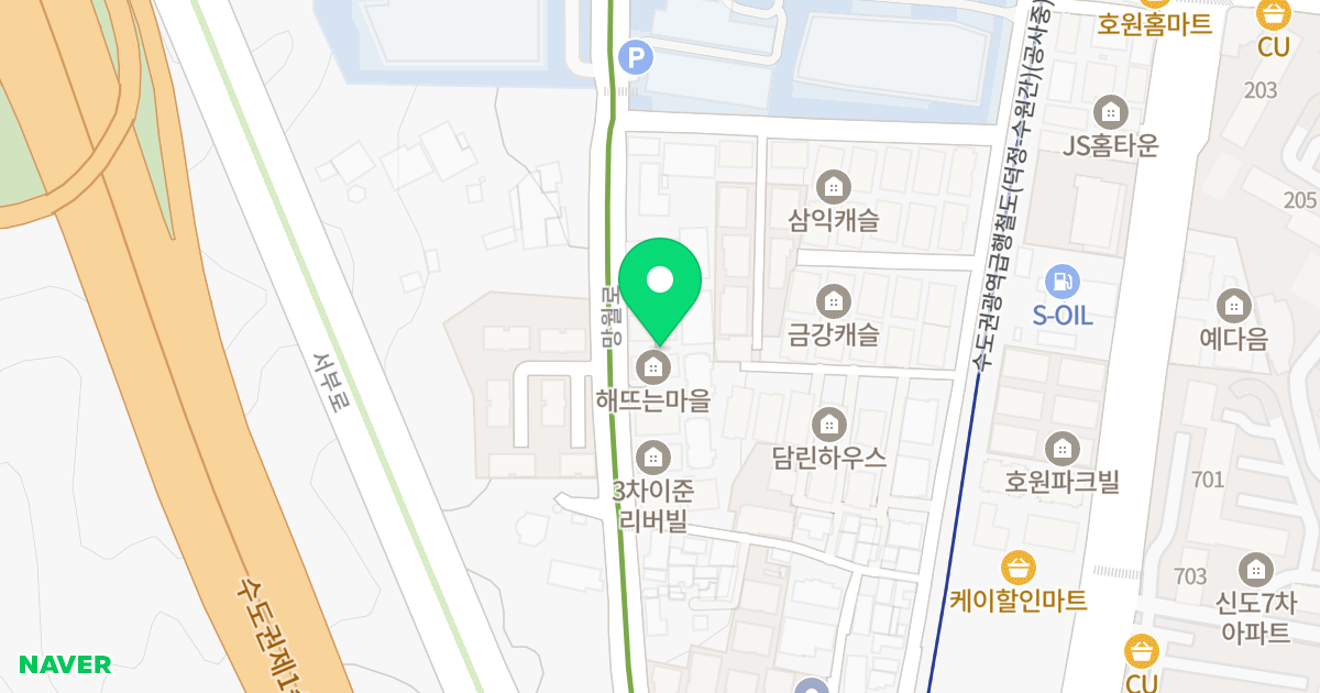 1동(226-277) 위치 지도 - 경기도 의정부시 망월로 69