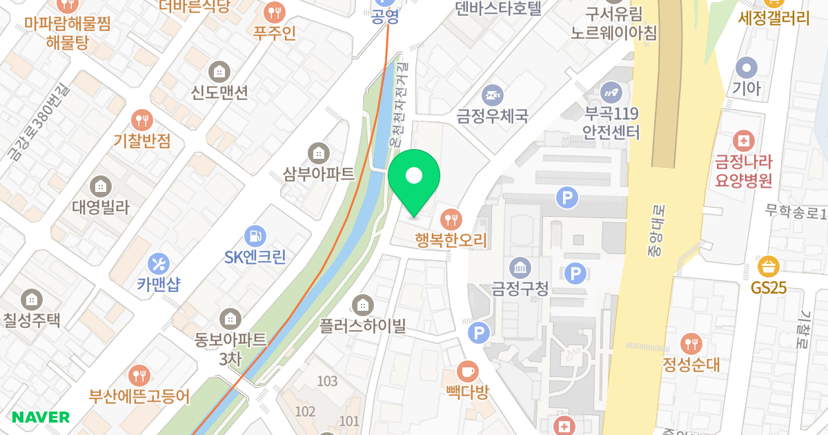 (420-21) 위치 지도 - 부산광역시 금정구 부곡온천천로 204