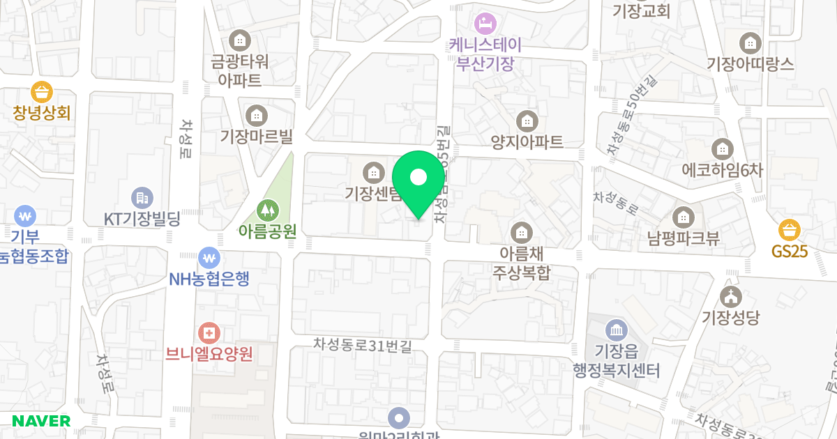 엘리브 위치 지도 - 부산광역시 기장군 기장읍 차성남로 65