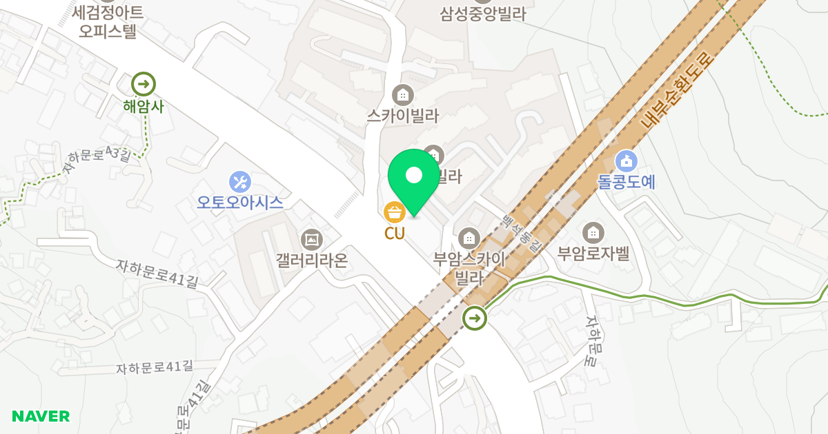 타임730오피스텔 위치 지도 - 서울특별시 서울특별시 종로구 부암동 129-8