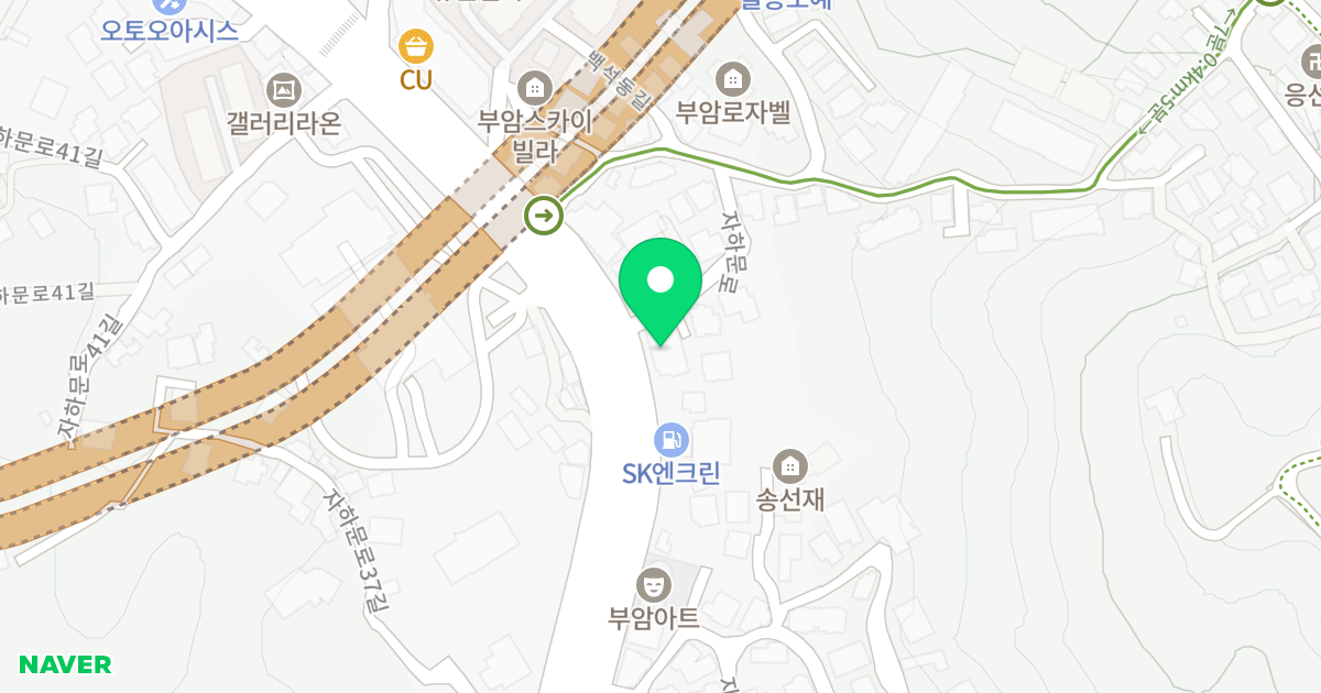 캐피탈오피스텔 위치 지도 - 서울특별시 서울특별시 종로구 부암동 154-2