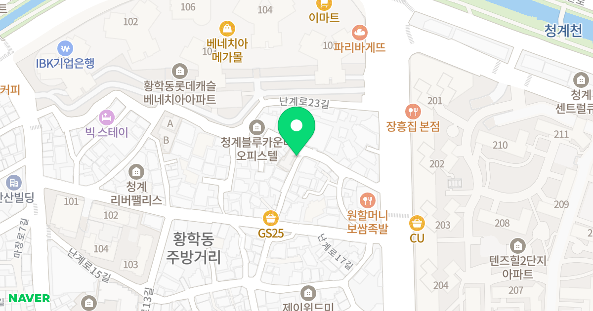 골드캐슬Ⅰ 위치 지도 - 서울특별시 서울특별시 중구 황학동 1725