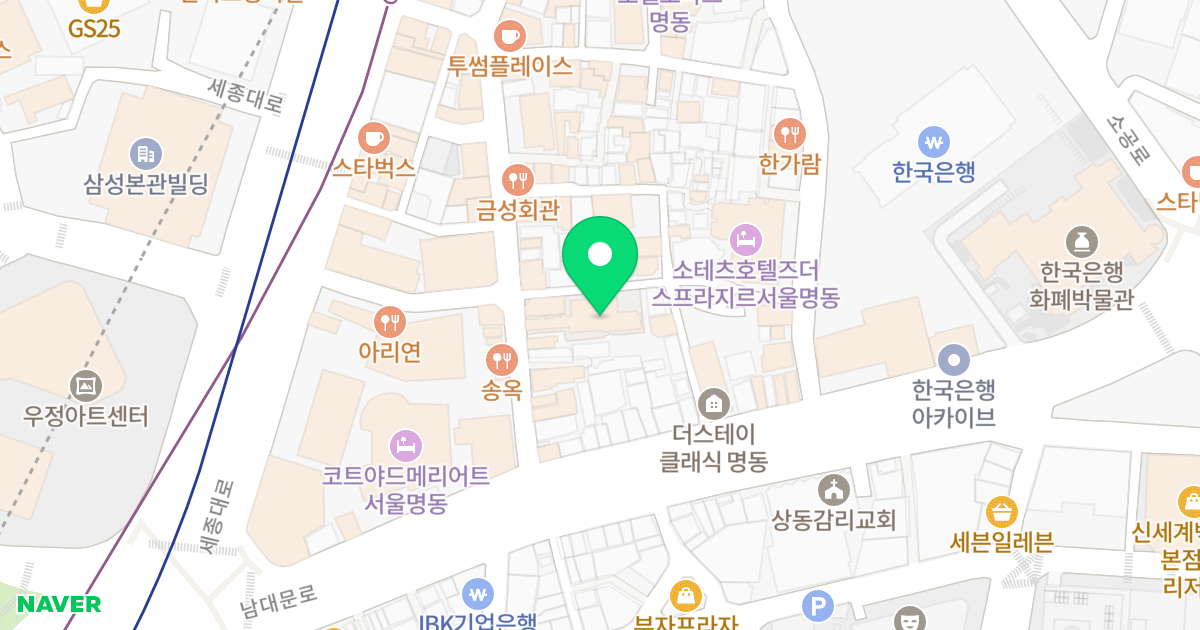 브릴란테 덕수궁 위치 지도 - 서울특별시 서울특별시 중구 북창동 111-1