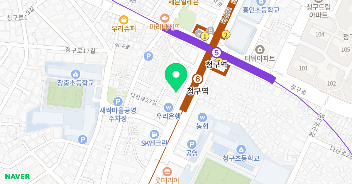 승리빌딩 위치 지도 - 서울특별시 서울특별시 중구 신당동 309-45