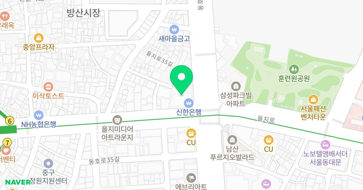 정건벨라지오오피스텔 위치 지도 - 서울특별시 서울특별시 중구 을지로5가 20-1