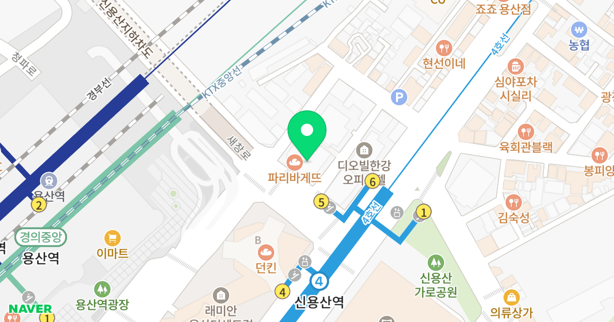 용산 토투벨리 위치 지도 - 서울특별시 서울특별시 용산구 한강로2가 2-37