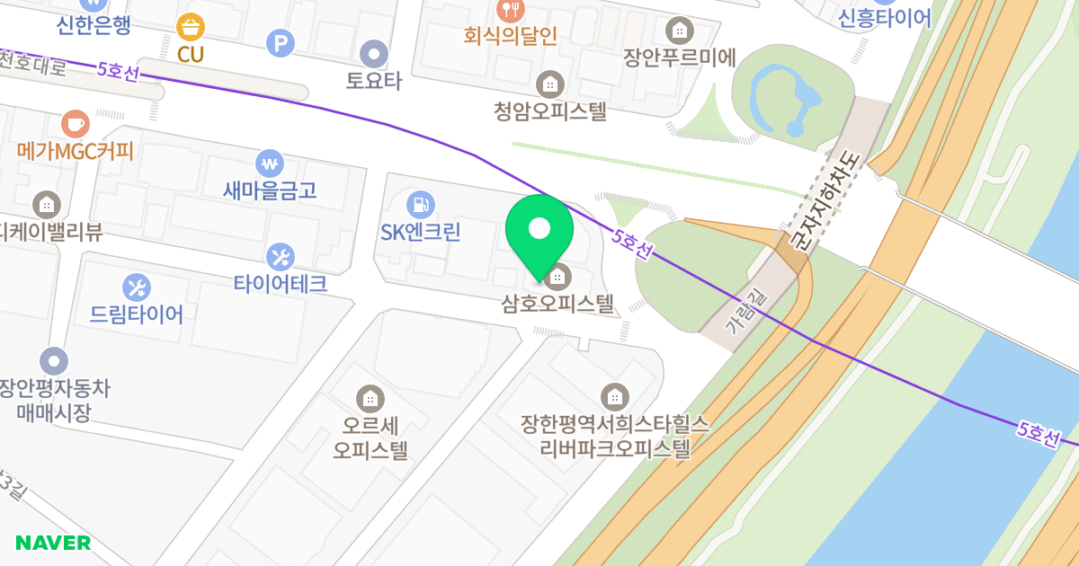 삼호오피스텔 위치 지도 - 서울특별시 서울특별시 성동구 용답동 236-5