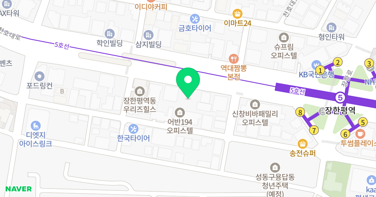 MC타워 위치 지도 - 서울특별시 서울특별시 성동구 용답동 229-4