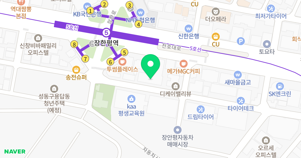 (233-8) 위치 지도 - 서울특별시 서울특별시 성동구 용답동 233-8