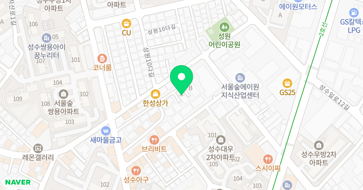 서울숲 프라임 알파 위치 지도 - 서울특별시 서울특별시 성동구 성수동1가 13-120