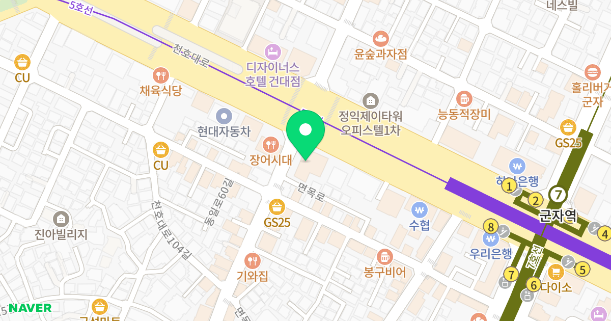 (473-1) 위치 지도 - 서울특별시 서울특별시 광진구 군자동 473-1