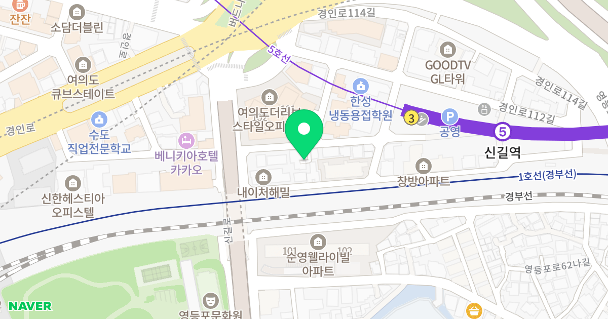 필 오피스텔 위치 지도 - 서울특별시 영등포구 경인로114나길 7