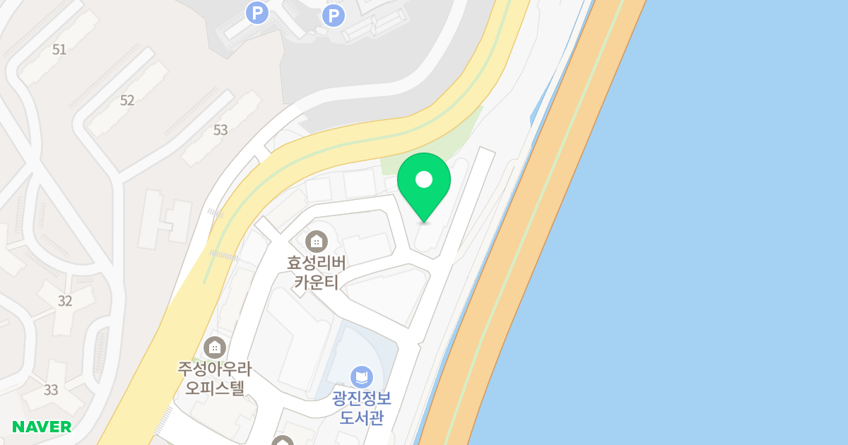 현대골든텔 위치 지도 - 서울특별시 서울특별시 광진구 광장동 102