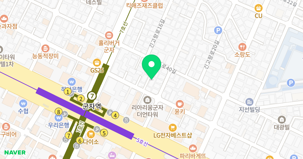JS더빌 위치 지도 - 서울특별시 서울특별시 광진구 중곡동 158-8