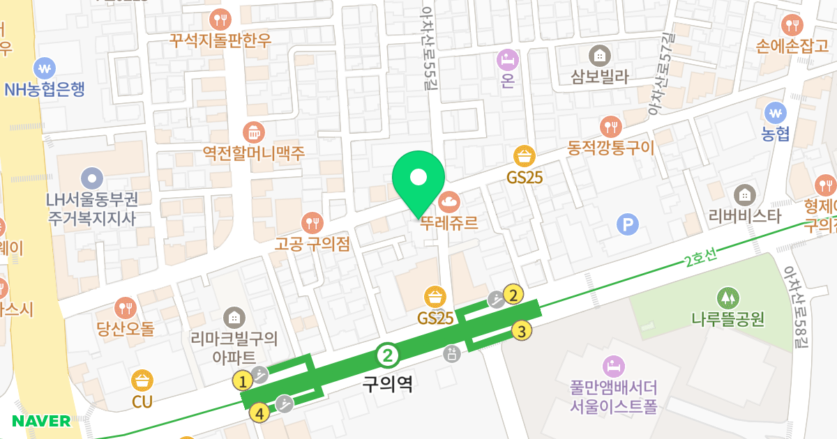 테라펠리스 건대 3차 위치 지도 - 서울특별시 서울특별시 광진구 구의동 246-1