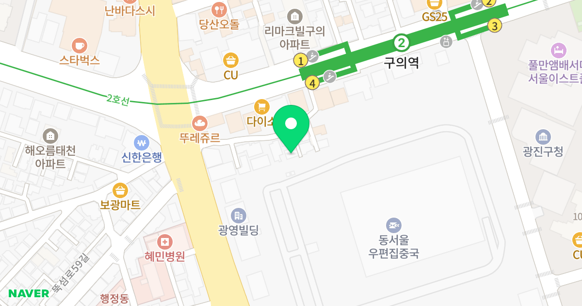 16에스티뷰 위치 지도 - 서울특별시 서울특별시 광진구 자양동 680-14