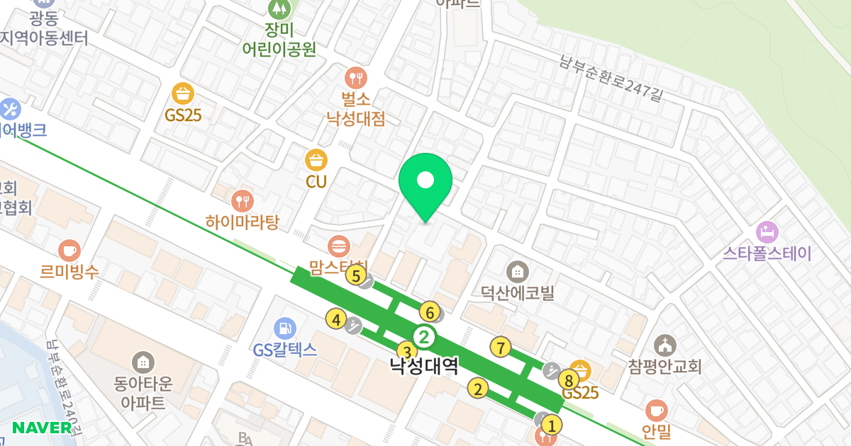 봉천오피스텔 위치 지도 - 서울특별시 관악구 솔밭로2길 16