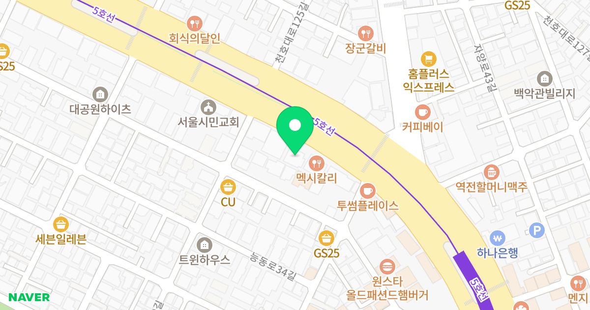노블레스 빌 위치 지도 - 서울특별시 서울특별시 광진구 능동 255-18
