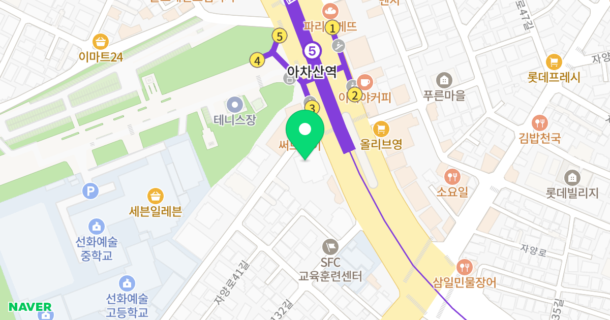 썬-타워빌딩 위치 지도 - 서울특별시 서울특별시 광진구 구의동 75-1