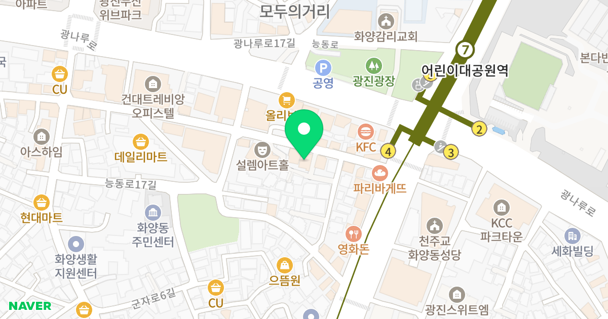 (112-14) 위치 지도 - 서울특별시 서울특별시 광진구 화양동 112-14