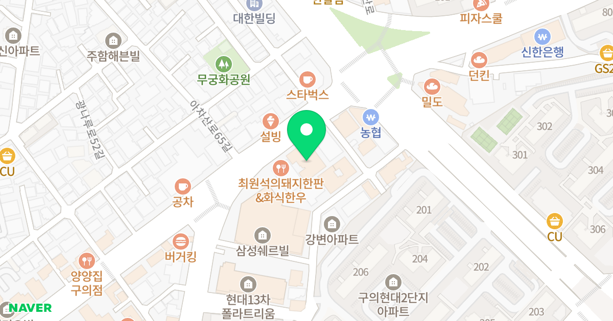 (199-8) 위치 지도 - 서울특별시 서울특별시 광진구 구의동 199-8