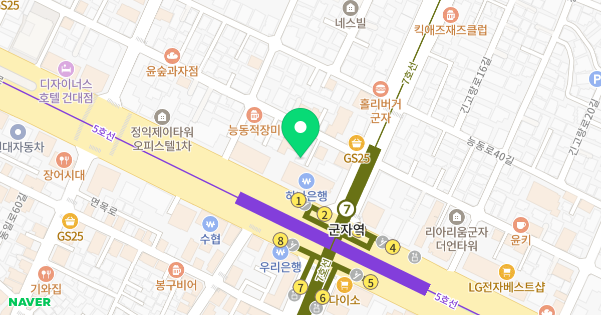 평강오피스텔 위치 지도 - 서울특별시 서울특별시 광진구 중곡동 649-11