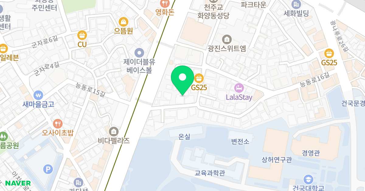 캠퍼니안 위치 지도 - 서울특별시 서울특별시 광진구 화양동 93-3