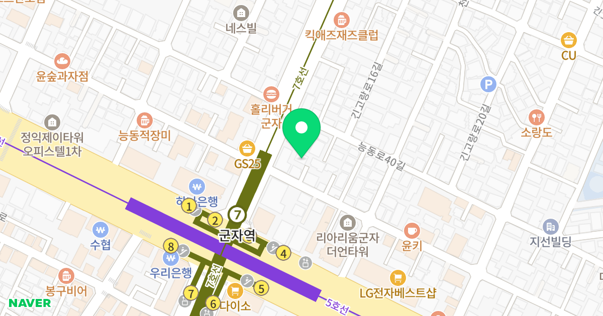 홀가하우스 위치 지도 - 서울특별시 서울특별시 광진구 중곡동 158-31