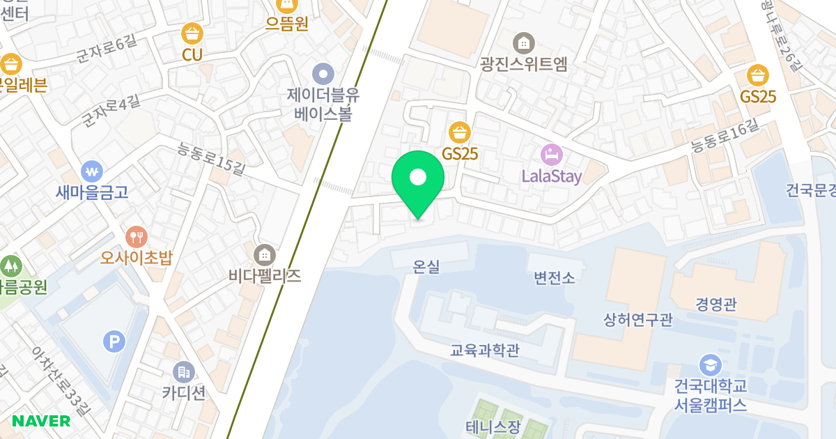 DM7 화양 위치 지도 - 서울특별시 서울특별시 광진구 화양동 29-25
