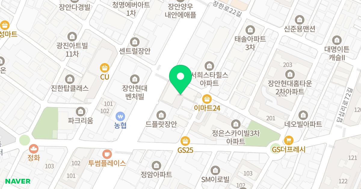 힐스테이트 장안 라보니타 위치 지도 - 서울특별시 서울특별시 동대문구 장안동 364-1