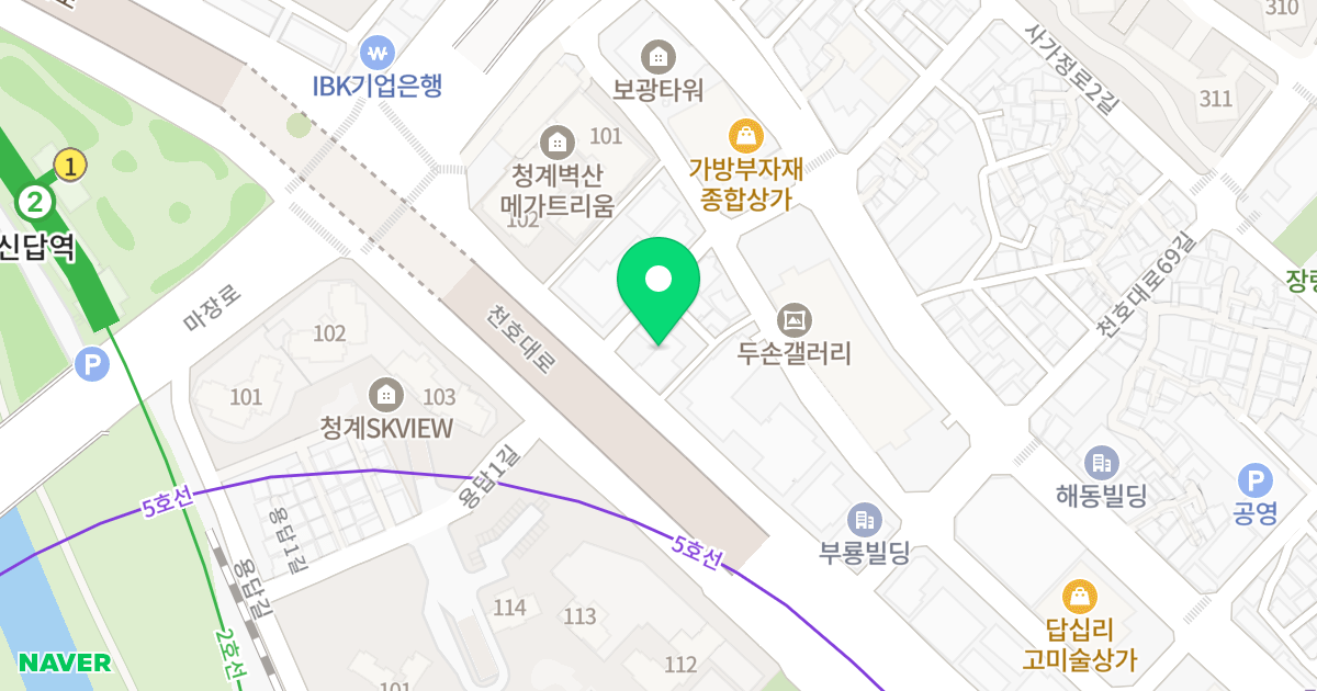 젠트리움 위치 지도 - 서울특별시 서울특별시 동대문구 답십리동 497-9