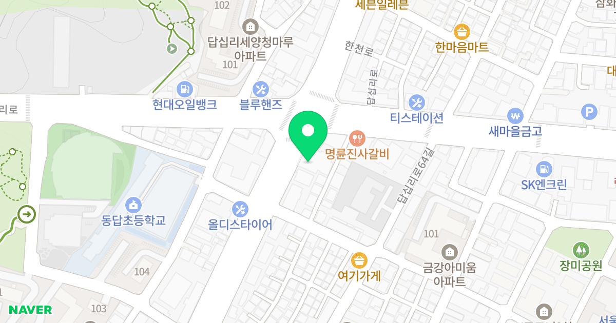 동일타워 위치 지도 - 서울특별시 서울특별시 동대문구 장안동 146-18