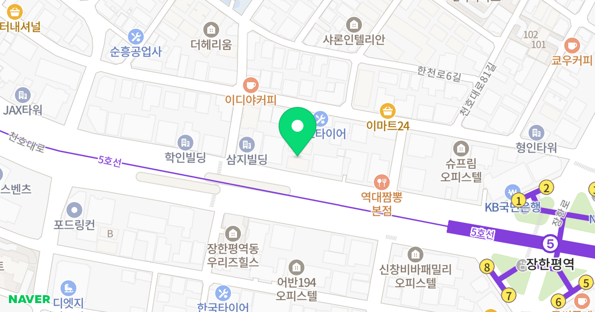 글로벌팰리스 위치 지도 - 서울특별시 서울특별시 동대문구 장안동 415-10