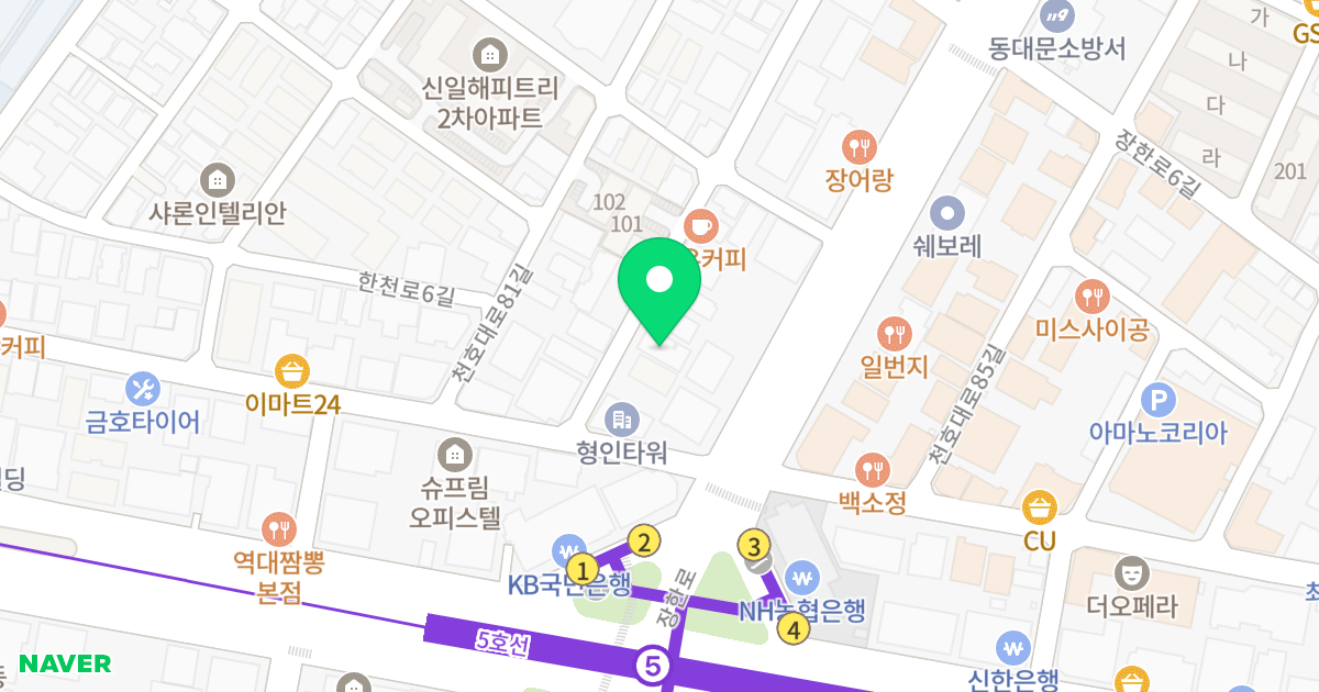 장안솔렌시아6 위치 지도 - 서울특별시 서울특별시 동대문구 장안동 432-12