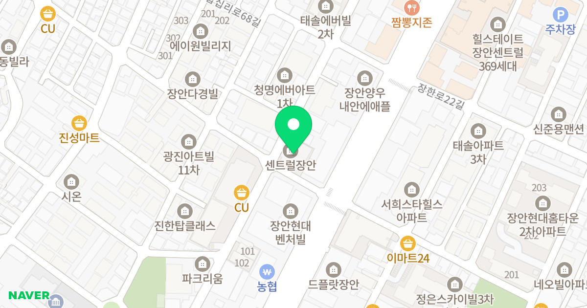 센트럴장안오피스텔 위치 지도 - 서울특별시 서울특별시 동대문구 장안동 373-4