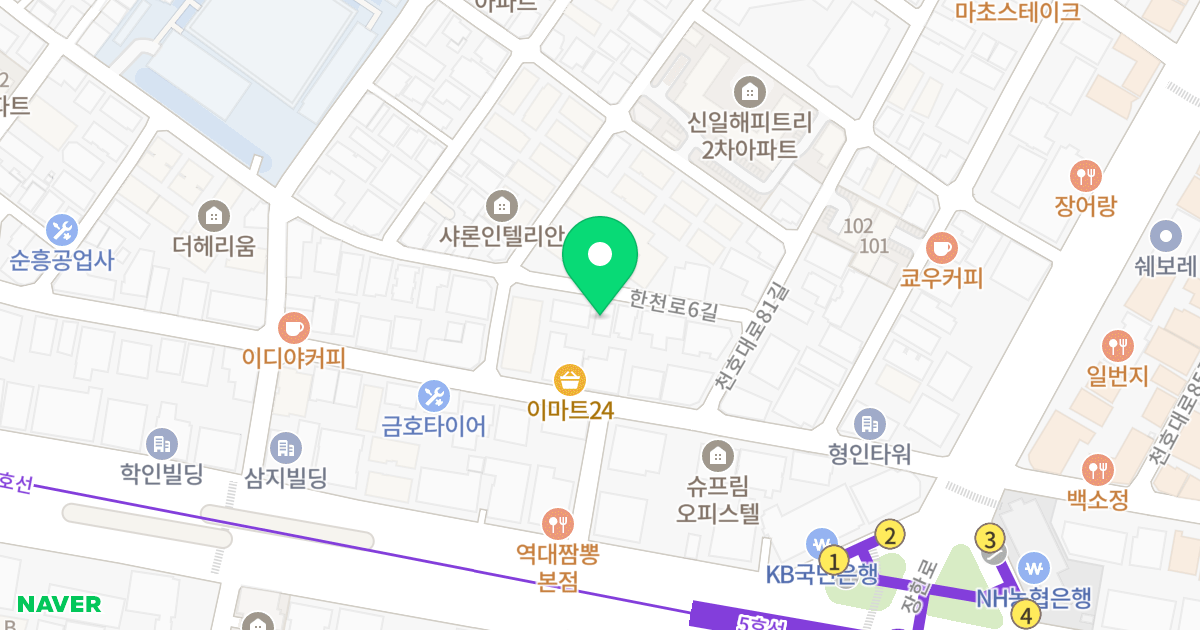 힐하우스 위치 지도 - 서울특별시 서울특별시 동대문구 장안동 418-3
