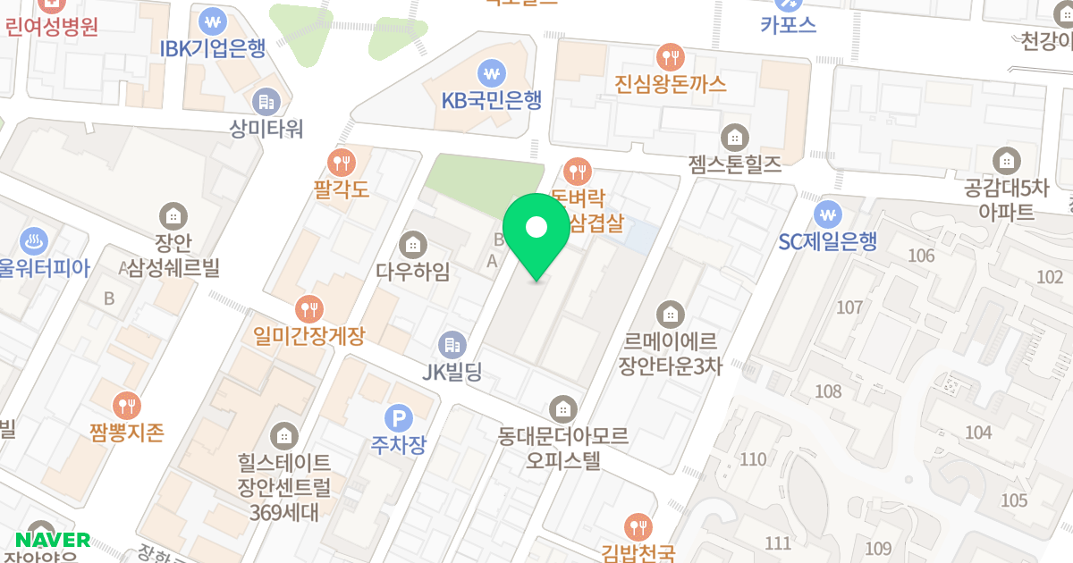 르.메이에르 장안타운 6차 위치 지도 - 서울특별시 서울특별시 동대문구 장안동 342-3