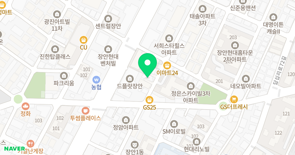 스타파크 위치 지도 - 서울특별시 서울특별시 동대문구 장안동 364-10