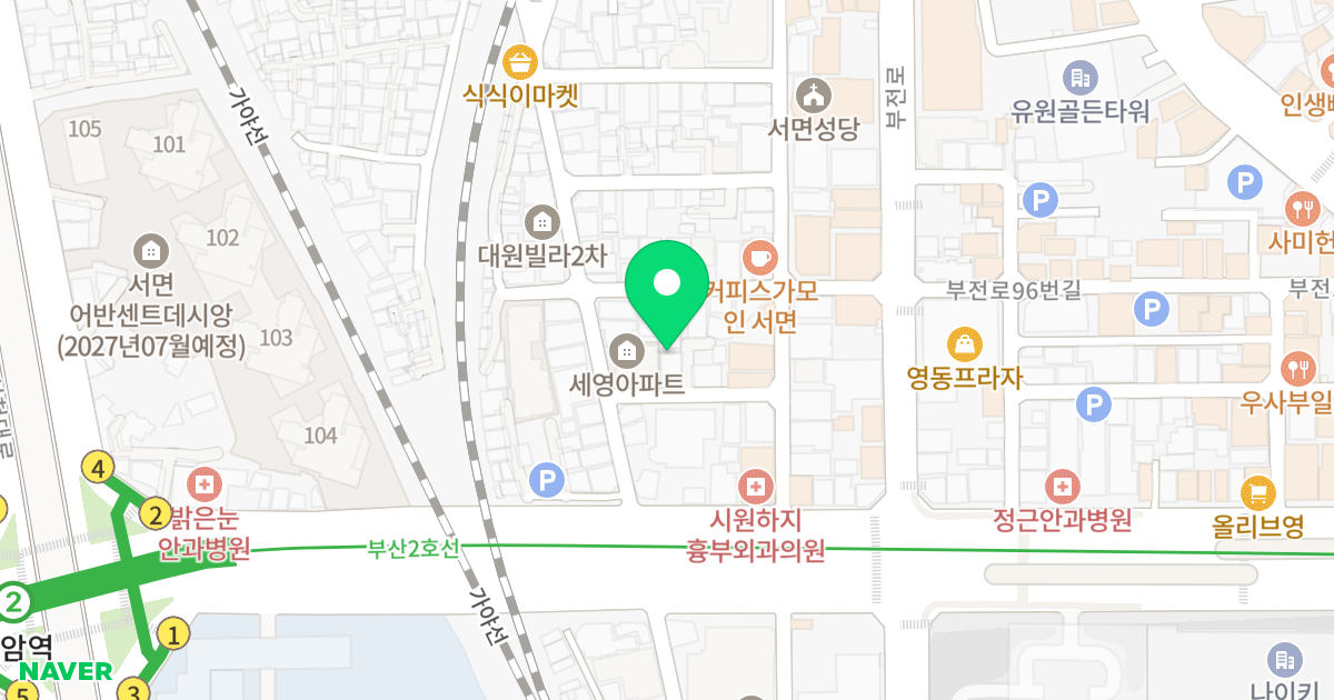 라자오피스텔 위치 지도 - 부산광역시 부산진구 가야대로747번길 10-5