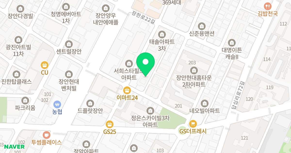 (346-9) 위치 지도 - 서울특별시 서울특별시 동대문구 장안동 346-9