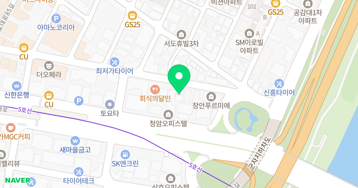 GOLDEN LUCE 위치 지도 - 서울특별시 서울특별시 동대문구 장안동 466-17