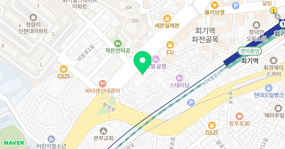 캠퍼스드림오피스텔 위치 지도 - 서울특별시 서울특별시 동대문구 휘경동 336-32