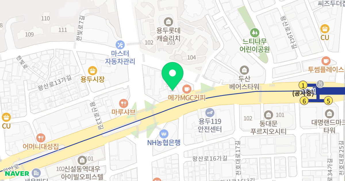 (130-12) 위치 지도 - 서울특별시 서울특별시 동대문구 용두동 130-12