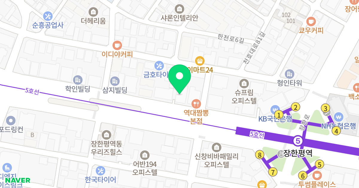 장안 보니타오피스텔 위치 지도 - 서울특별시 서울특별시 동대문구 장안동 415-8