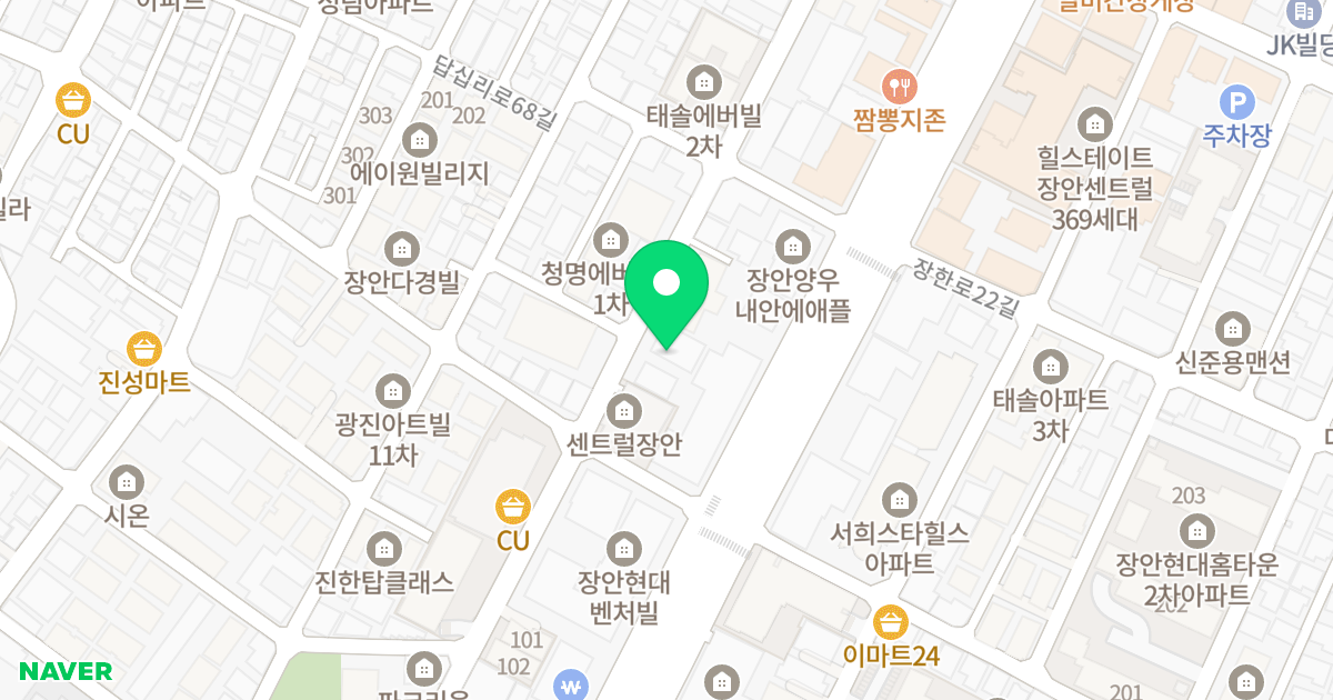 황금오피스텔 위치 지도 - 서울특별시 서울특별시 동대문구 장안동 373-6