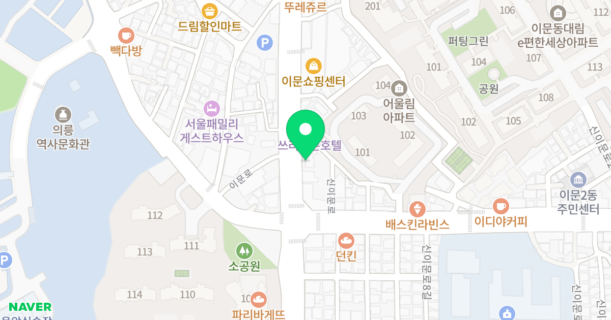 (256-2) 위치 지도 - 서울특별시 서울특별시 동대문구 이문동 256-2