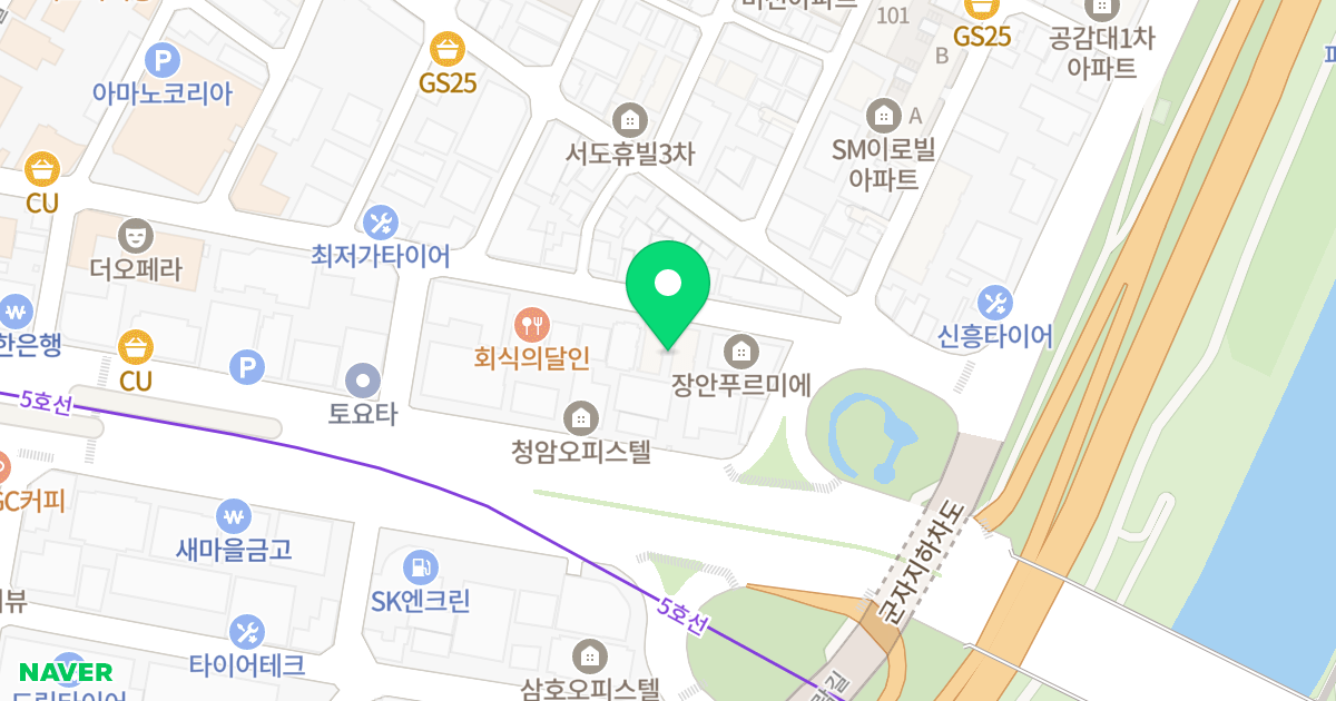 성우스타팰리스 위치 지도 - 서울특별시 서울특별시 동대문구 장안동 466-4