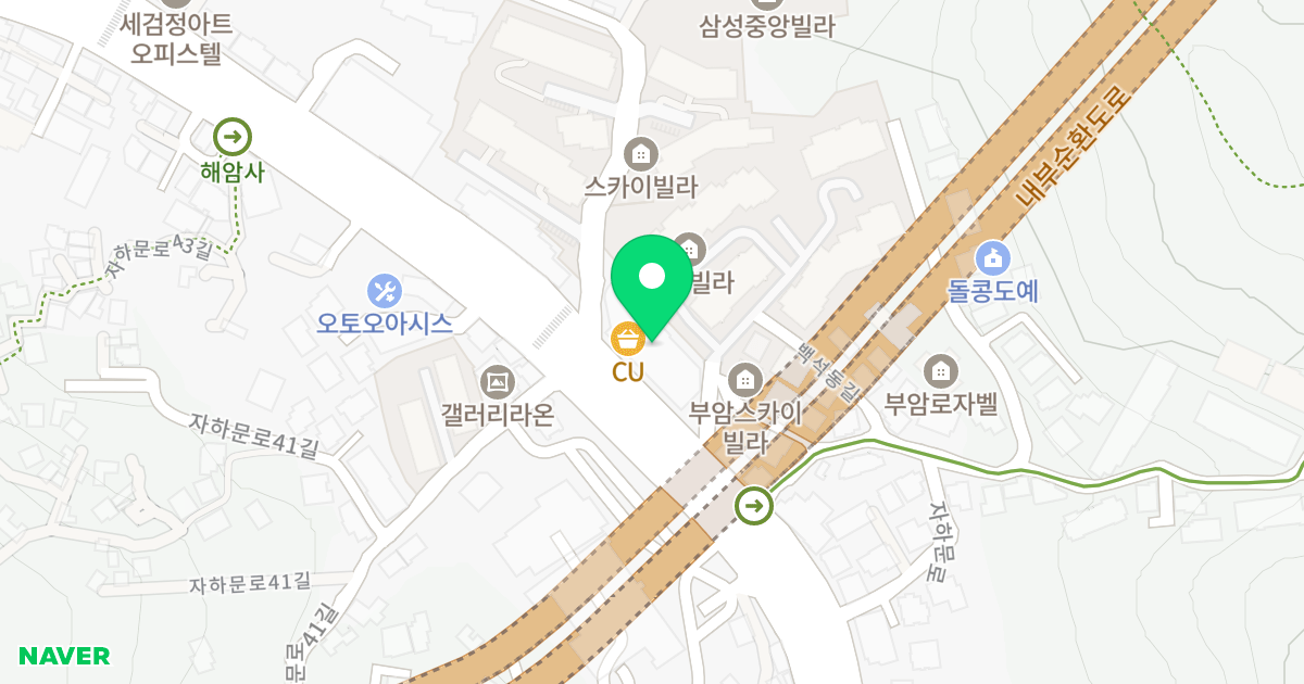 타임730오피스텔 위치 지도 - 서울특별시 종로구 자하문로 266