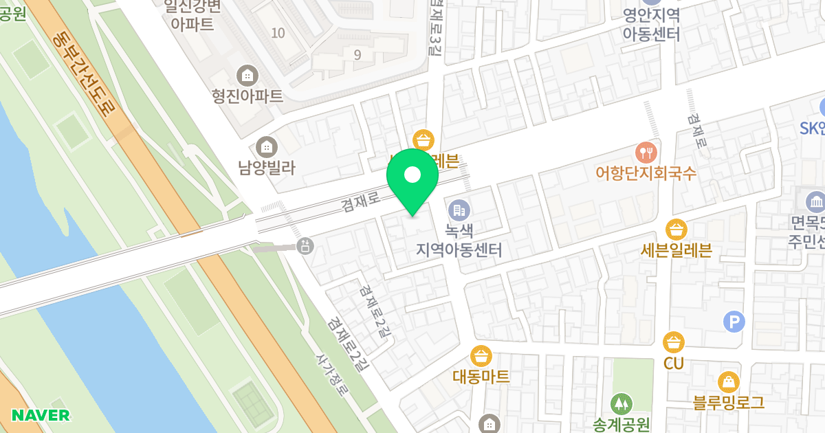 리움 위치 지도 - 서울특별시 서울특별시 중랑구 면목동 194-1