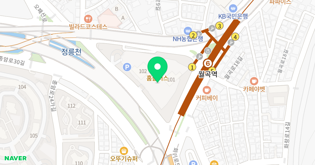 하월곡동 46-73 판매시설 (코웨이주식회사) 위치 지도 - 서울특별시 서울특별시 성북구 하월곡동 46-73